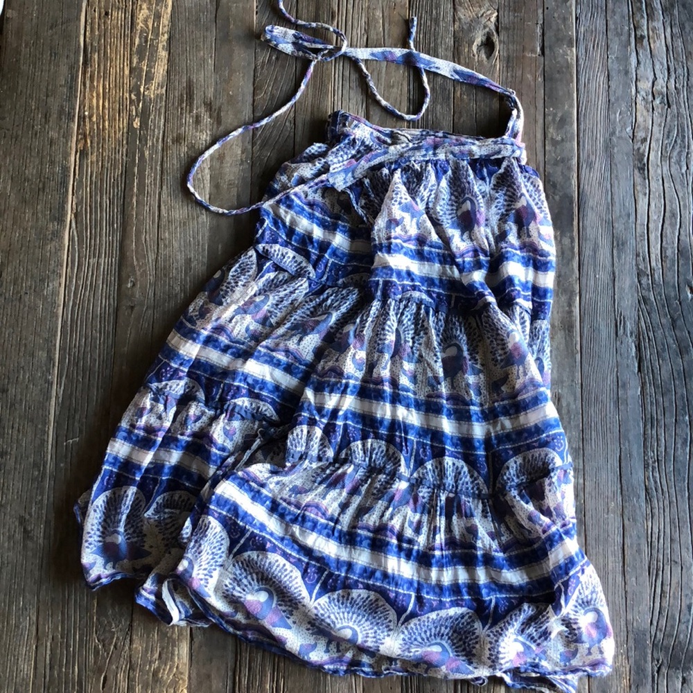 Vintage Indian cotton gauze wrap skirt